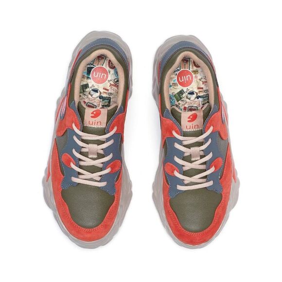 UIN Men’s Chunky Platform Fashion Sneakers (FUZZY WUZZY BROWN SANAMOLLS I MEN) - Picture 5 of 7